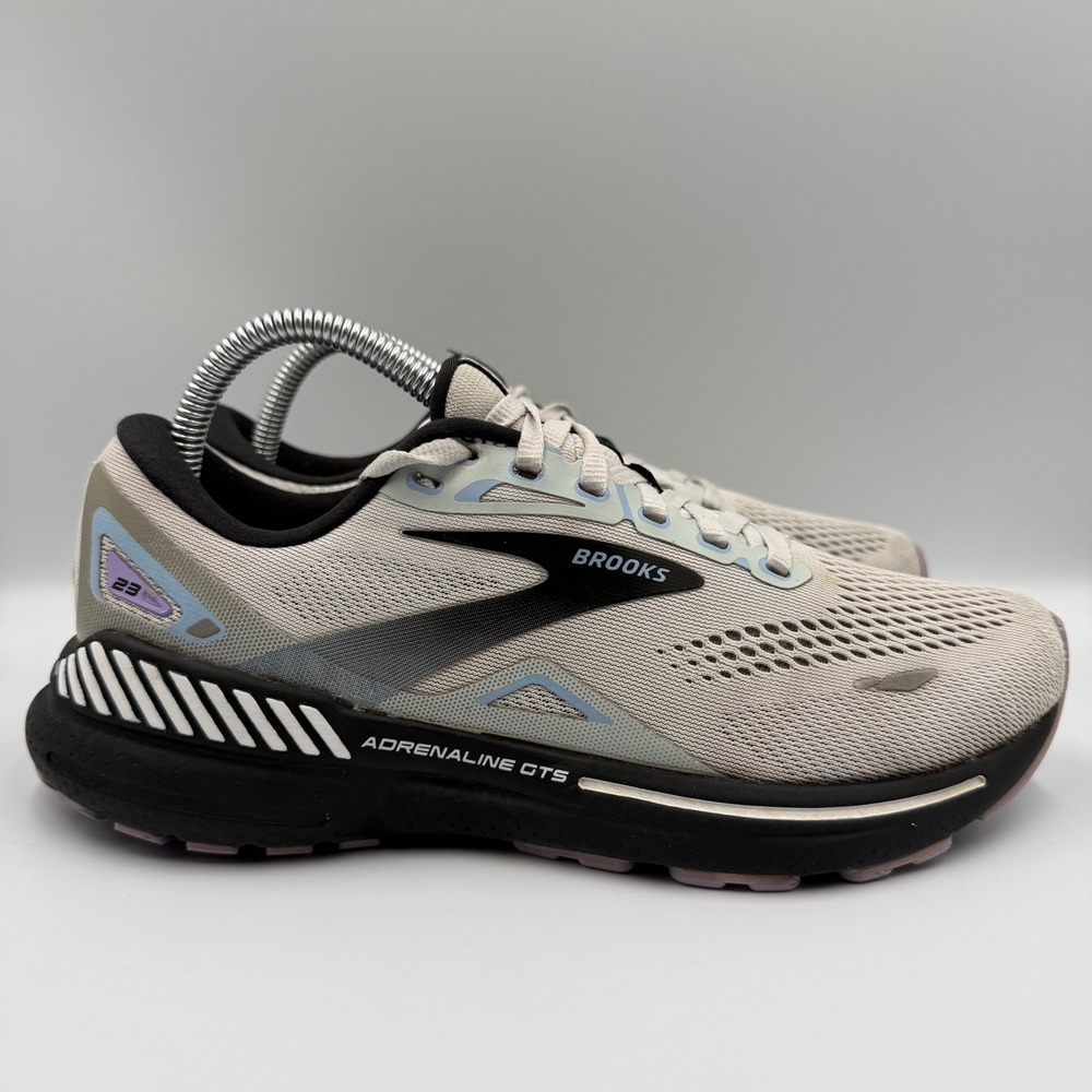 Brooks Adrenaline GTS 23 Women Size 8.5 Running Shoes Athletic Grey Sneakers